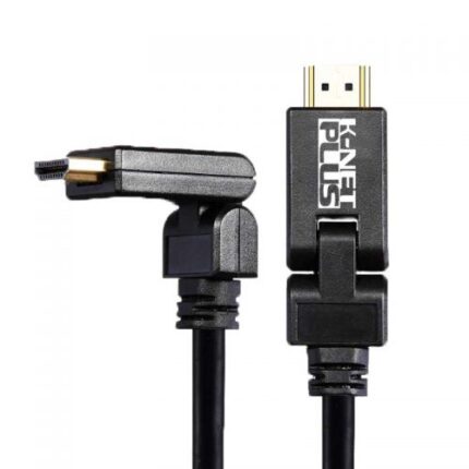 کابل دو سر خم K-NET Plus HDMI 2.0 4K 1.8m + گارانتی